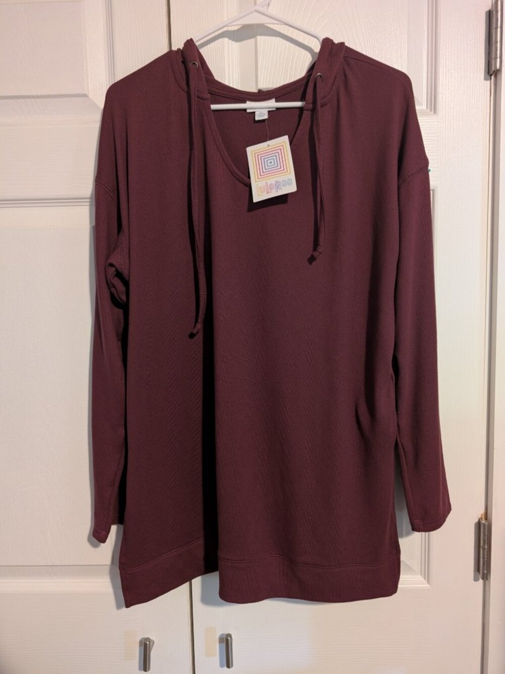 Lularoe Eliza - XL - Burgundy - NWT
